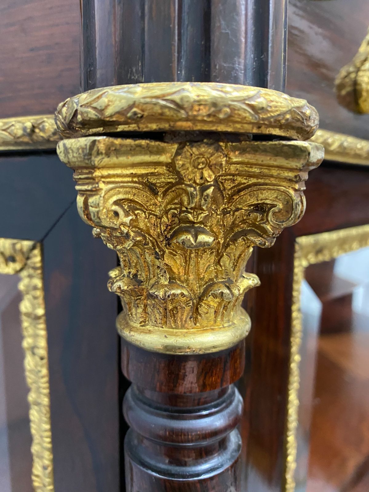 Fine Ormolu Mounted Display Cabinet photo vintage
