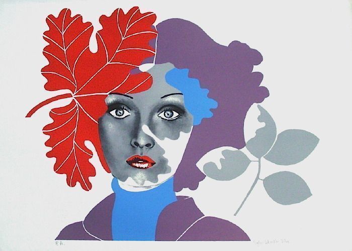 Laburthe Tolra Sylvie   Lithography  Portrait Of Woman