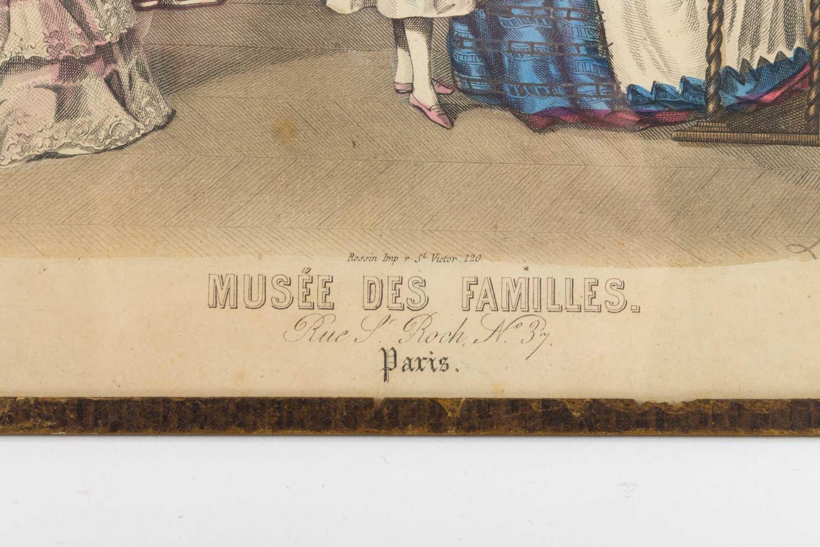 19th Century Engraving, Under Glass, Depicting "The Family Museum" photo 128.96