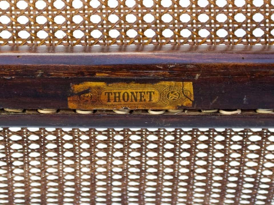 Furniture Bentwood Cane Salonfauteuil Easy Chair Thonet No. 1, Circa 1890 photo
