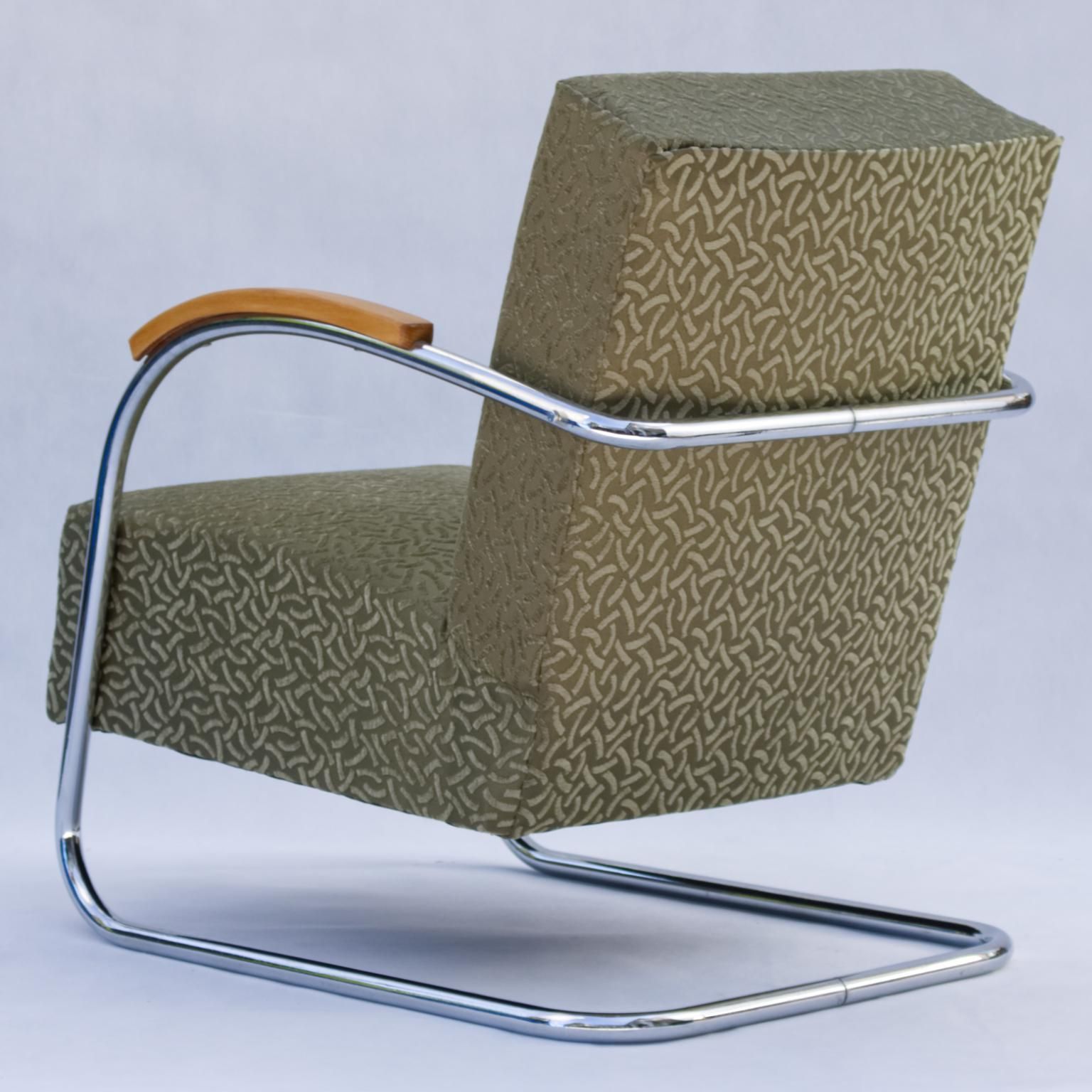 Tubular Steel Cantilever Armchair Fn 21 By Mücke & Melder, Circa 1930 photo 1454.0