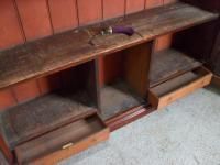 Furniture Superb Victorian Mahogany Half Glazed Concertina Door Adjustable Bookcase photo