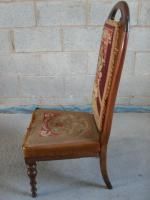 Victorian Mahogany And Original Floral Tapestry Upholstered Nursing Chair photo 384.0