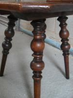 Victorian Oak Carved Fret Back Occasional Chair photo for sale