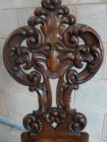 Victorian Oak Carved Fret Back Occasional Chair photo 349.0