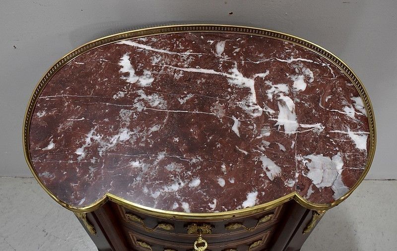 Small Mahogany Dresser Chiffonnière, Louis XV / Louis XVI Transition Style   Late 19th photo 2833.53