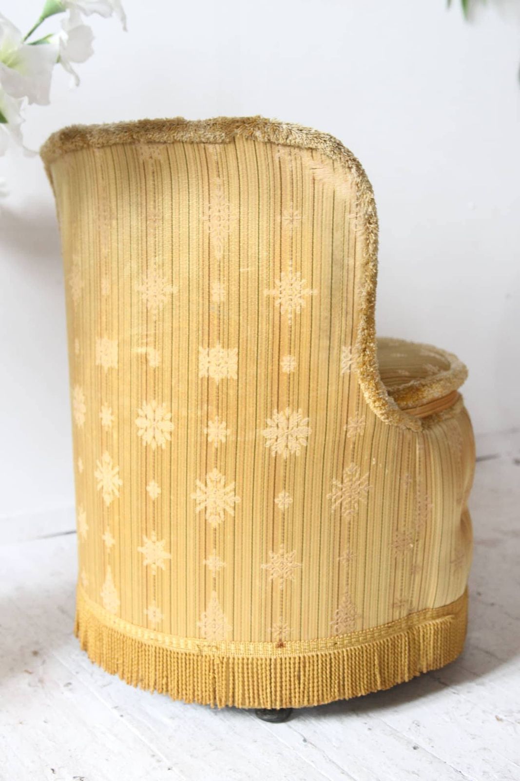 Vintage Bedroom Chair Mustard photo furniture