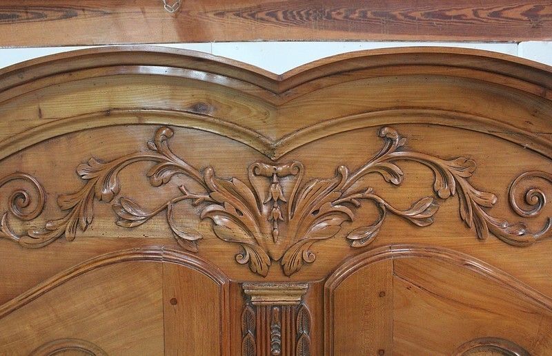 Four Doors Regional Cabinet, In Blond Cherry, Louis XV Period   1810/1820 photo buy