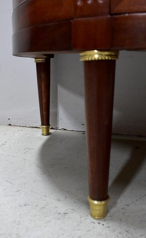 photo for sale Small Mahogany Half Moon Buffet / Commode, Louis XVI Period   Xviiith