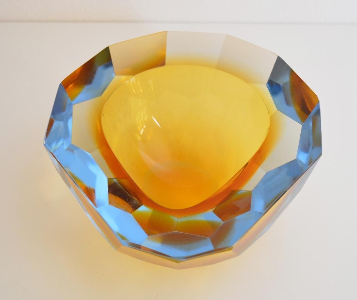 Murano Sommerso Ashtray By Flavio Poli, 1950s photo furniture
