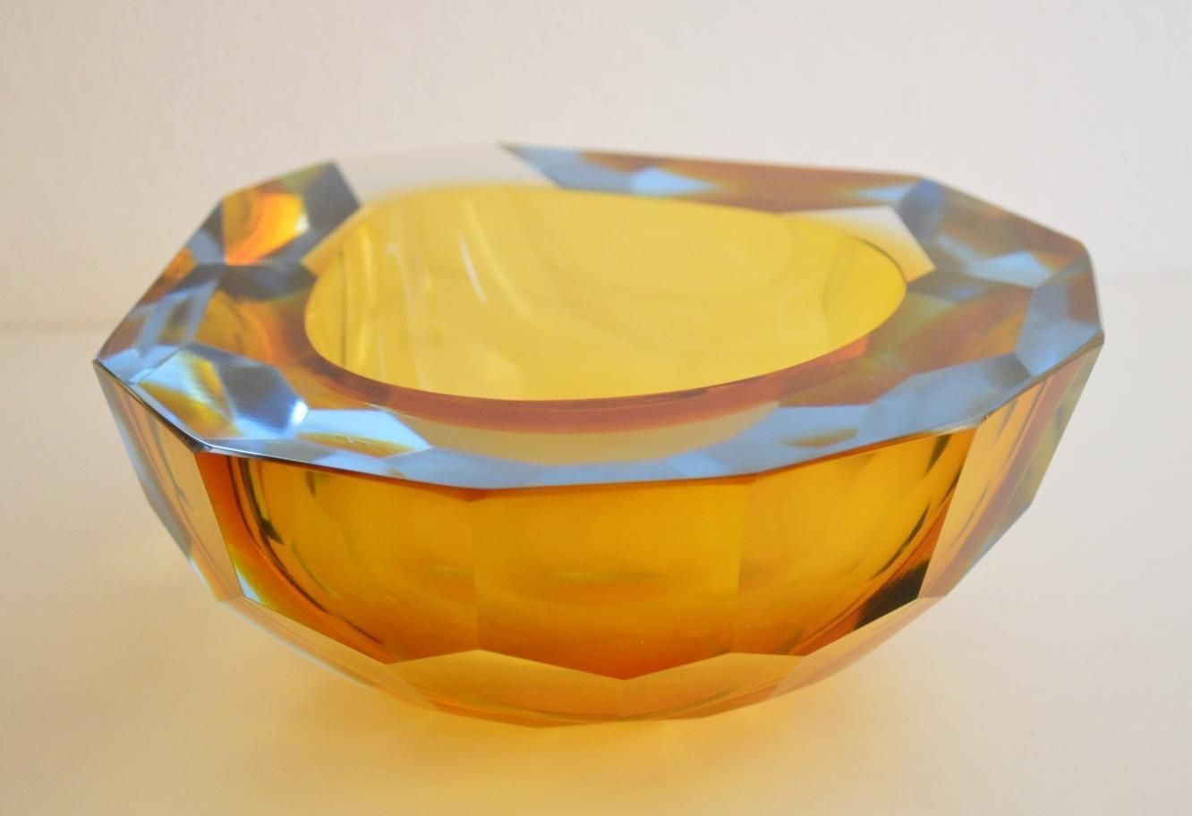 Murano Sommerso Ashtray By Flavio Poli, 1950s photo 682.496