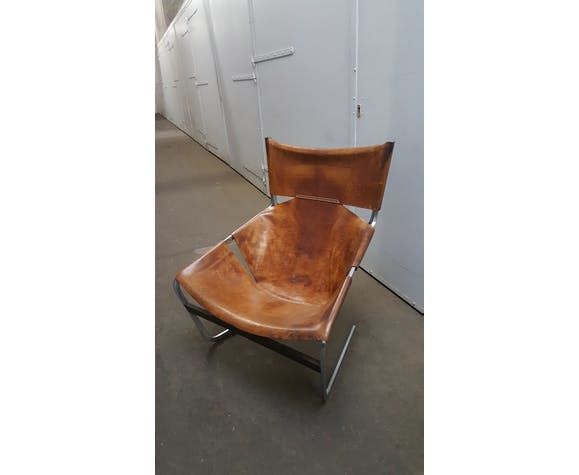 Vintage F444 Leather Armchair By Pierre Paulin photo vinterior