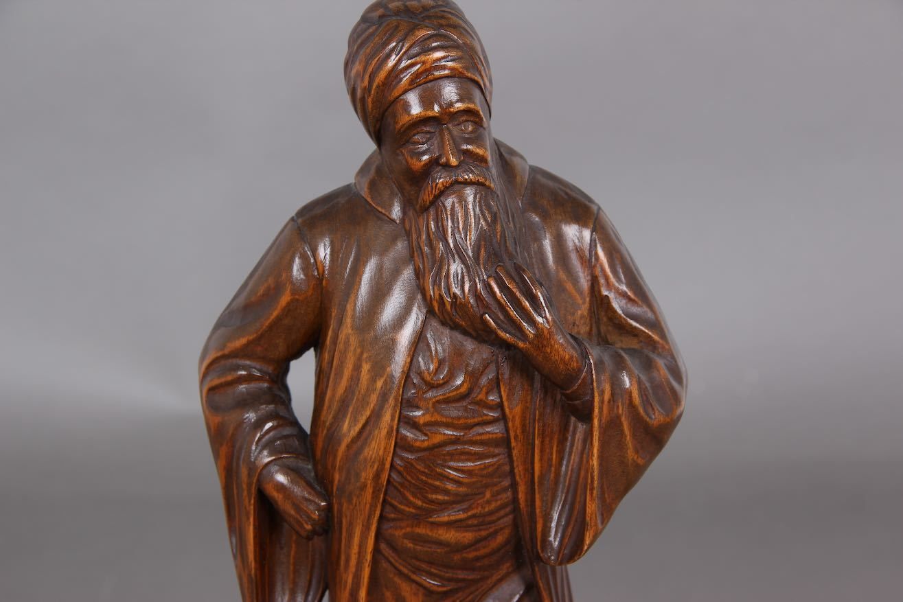 1 Religious Figure In Wood. Parno 1946. Perfect Condition. photo Home Decor