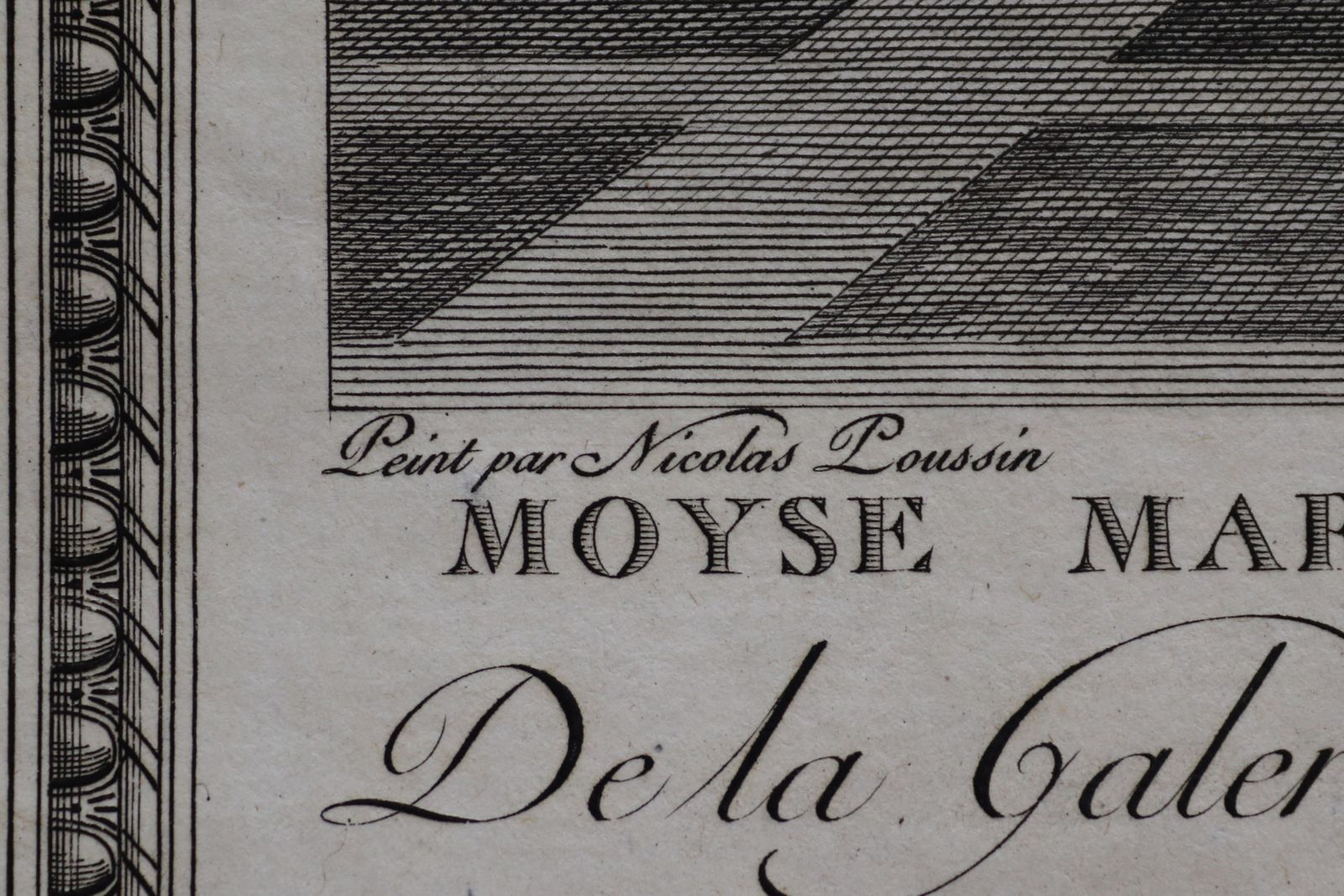 Engraving    "Moyse Marchant Sur La Couronne De Pharaon" From The Gallery Of S.A.S. Monseigneur Duke Of Orleans photo buy