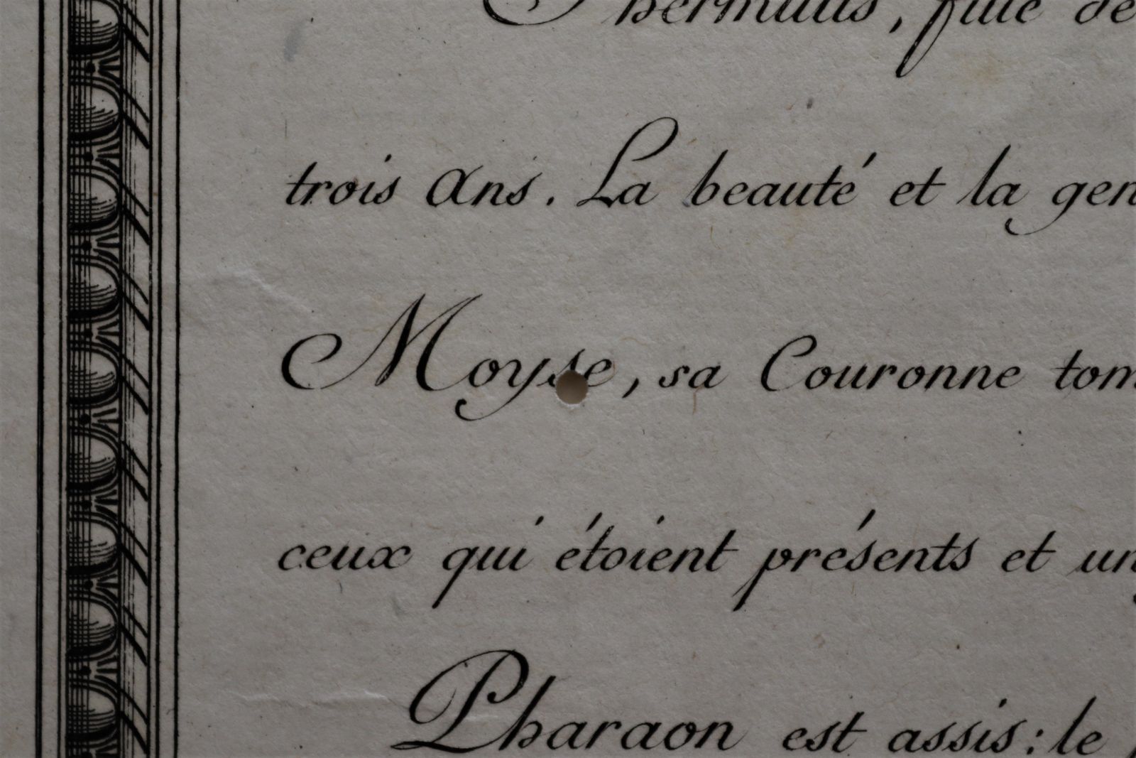 photo for sale Engraving    "Moyse Marchant Sur La Couronne De Pharaon" From The Gallery Of S.A.S. Monseigneur Duke Of Orleans