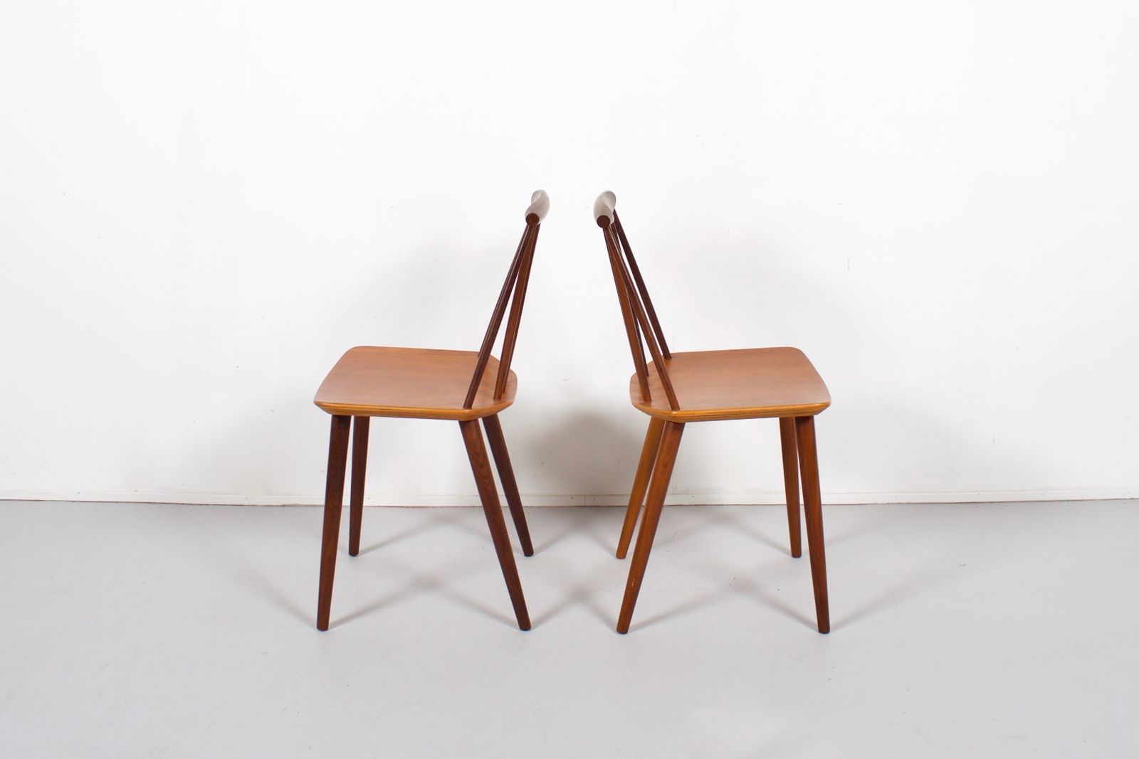 Pair Of Teak Folke Palsson J77 Chairs For Fdb Møbelfabrik photo for sale