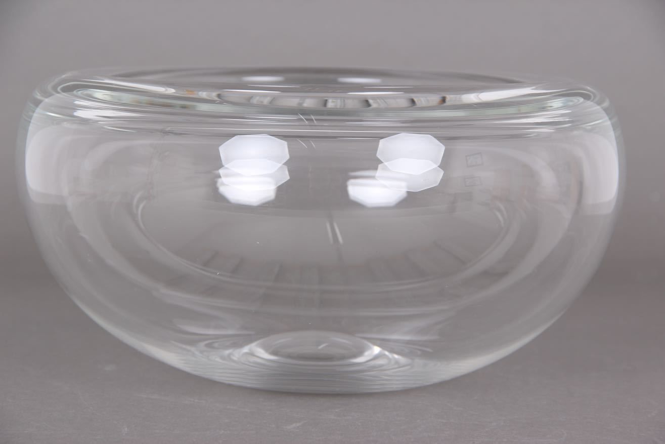 Holmegaard Provence schaal in mondgeblazen glas. Per Lütken design uit 1955.