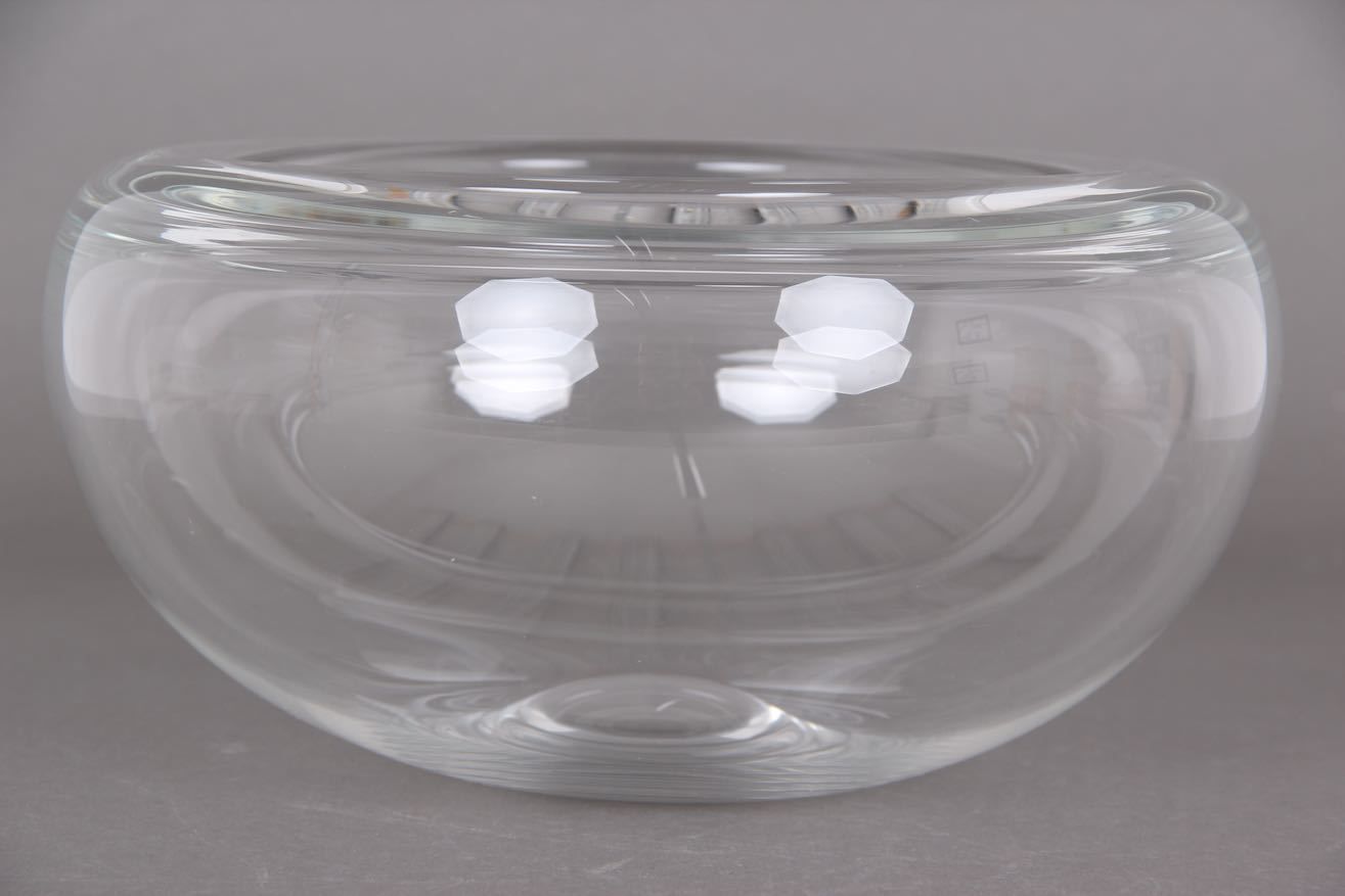 Holmegaard Provence schaal in mondgeblazen glas. Per Lütken design uit 1955. photo for sale
