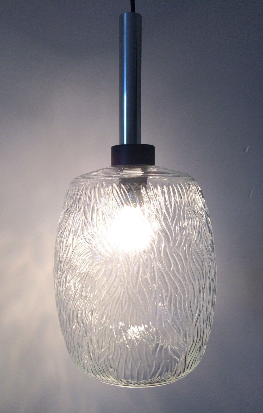 photo for sale Mid Century Modern Glazen Hanglamp, Duitsland, Jaren 1960