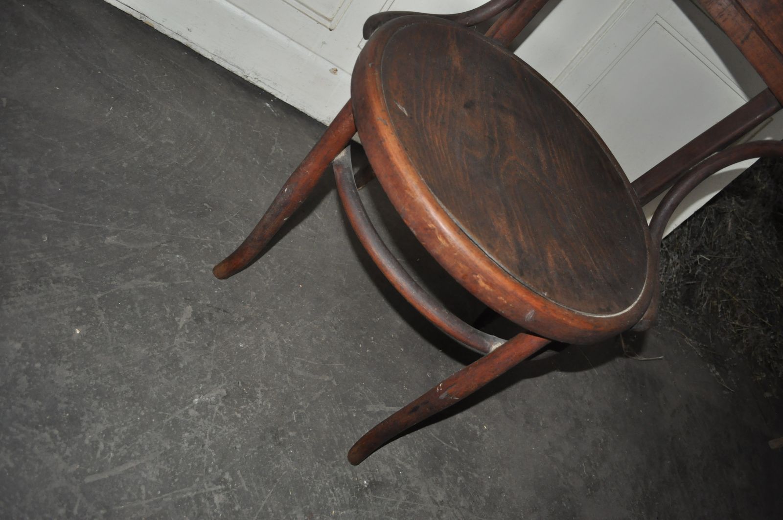 This Thonet Chair From Art Nouveau Period Is Original And Distressed Beautifully And Appropriately For Their Age, Circa 1920s photo 476.0