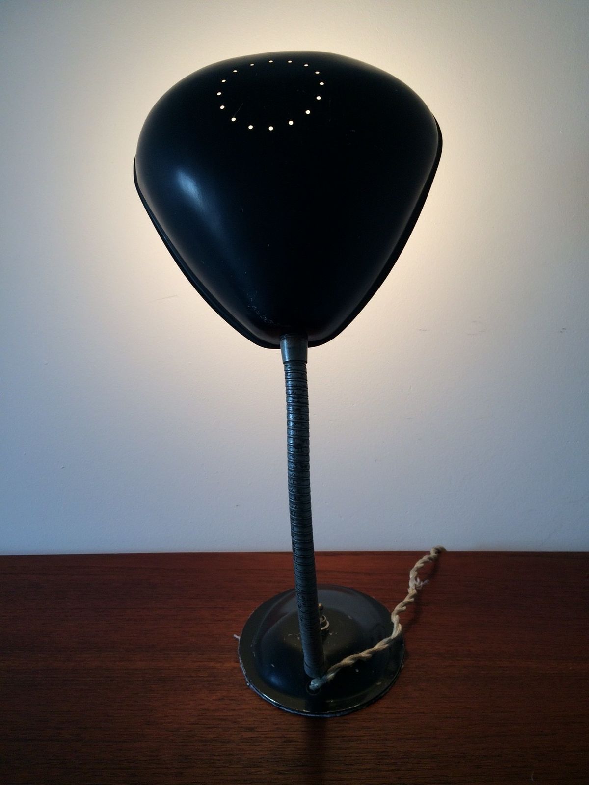 Eagle USA Design – Industriële Verstelbare Metalen Bureaulamp, Ca. Jaren 1940 photo vintage