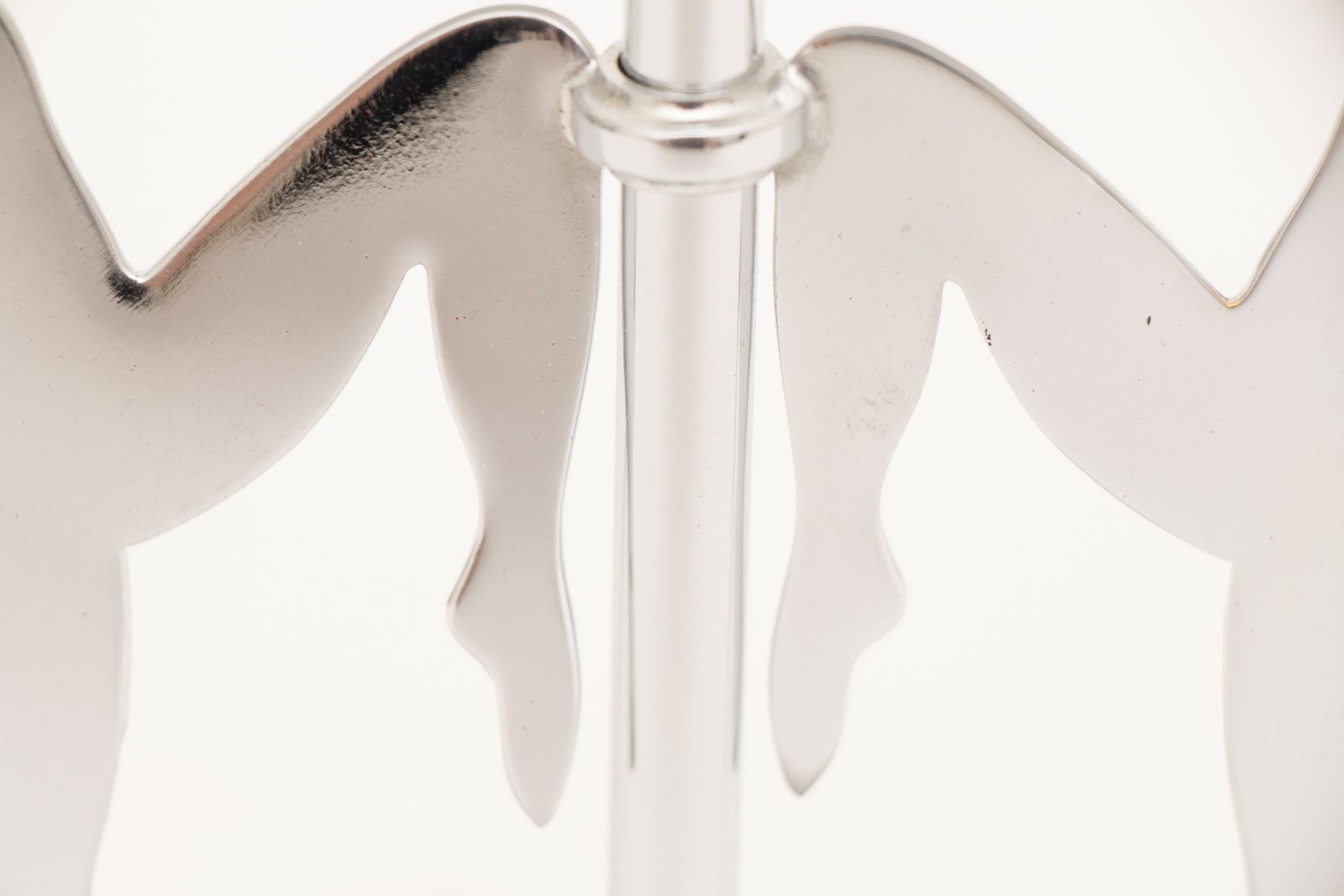 Art Deco Double Silhouet Chrome Figure Lamp photo buy