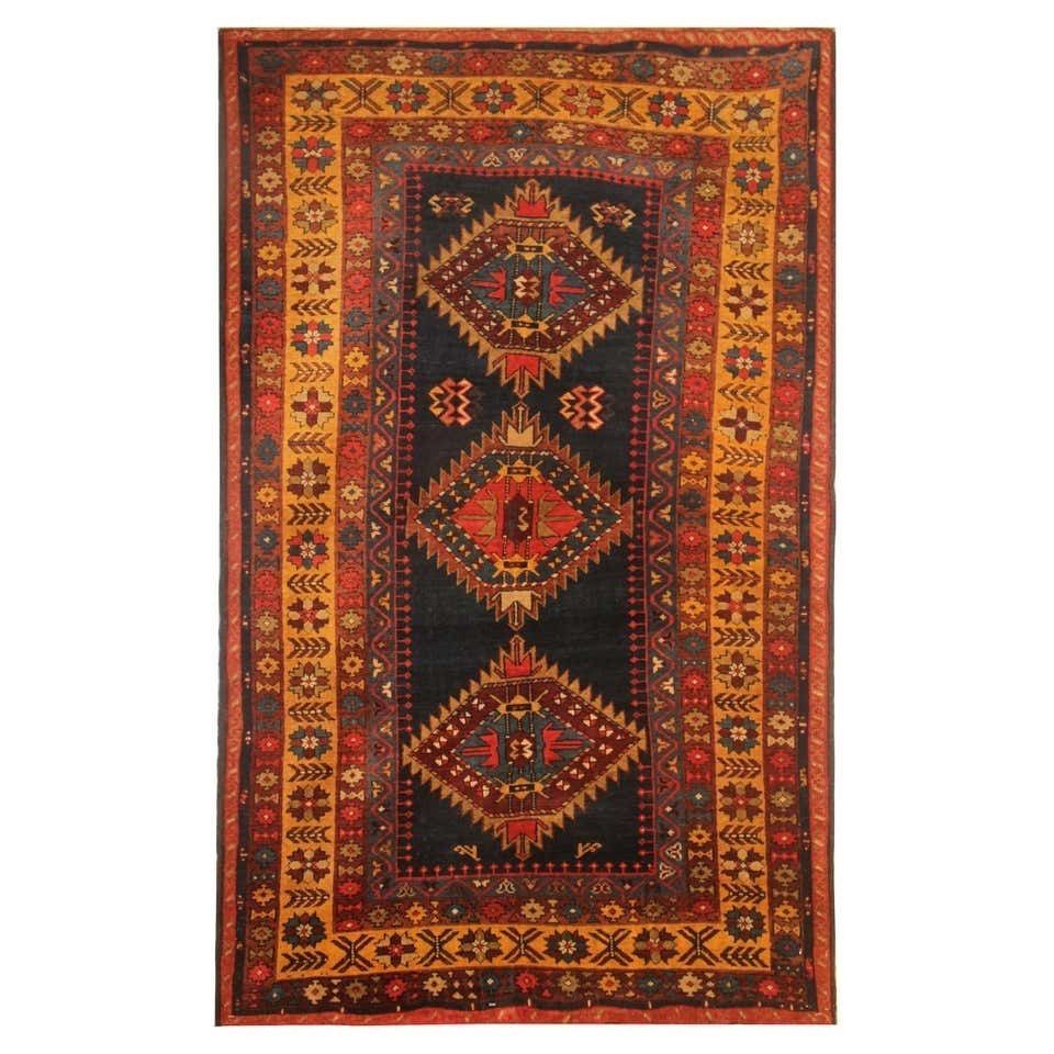 Rare Antique Rug Caucasian Carpet Shirvan  Kazak Area Rug 99x163cm