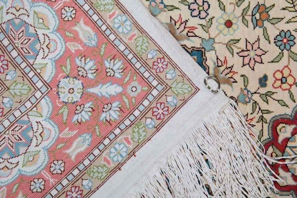 Vintage Oriental Carpet Turkish Hereke Silk Rug 72 X 122 Cm photo buy