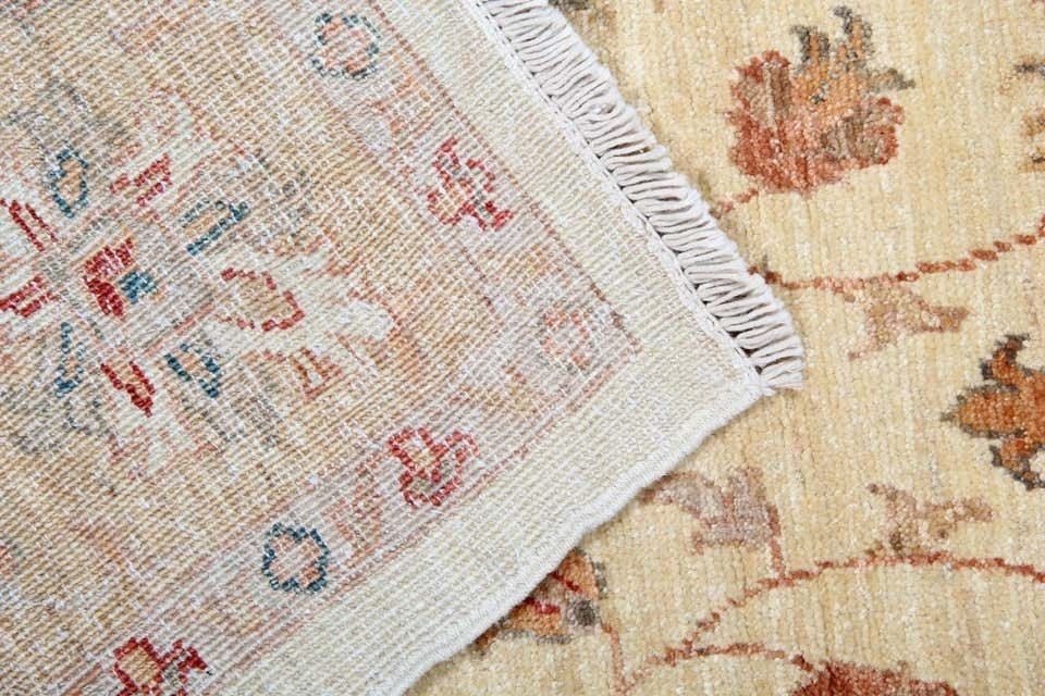 Beige Oriental Rug Runner Floral Ziegler Sultanabad Carpet Runner Rug 158 X 502 Cm photo Textiles