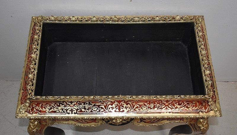 "Boulle" Marquetry Planter, Napoleon III Period Mid 19th Century photo Home Decor
