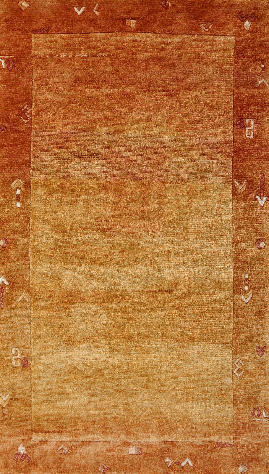 photo furniture 5 X 3 Ft Modern Designer Rug Pashmina Amber Goldbronze Hand Made Wool Carpet From Rural India