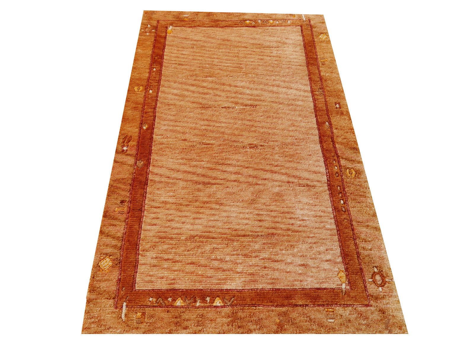 5 X 3 Ft Modern Designer Rug Pashmina Amber Sand Hand Made Wool Carpet From Rural India photo furniture