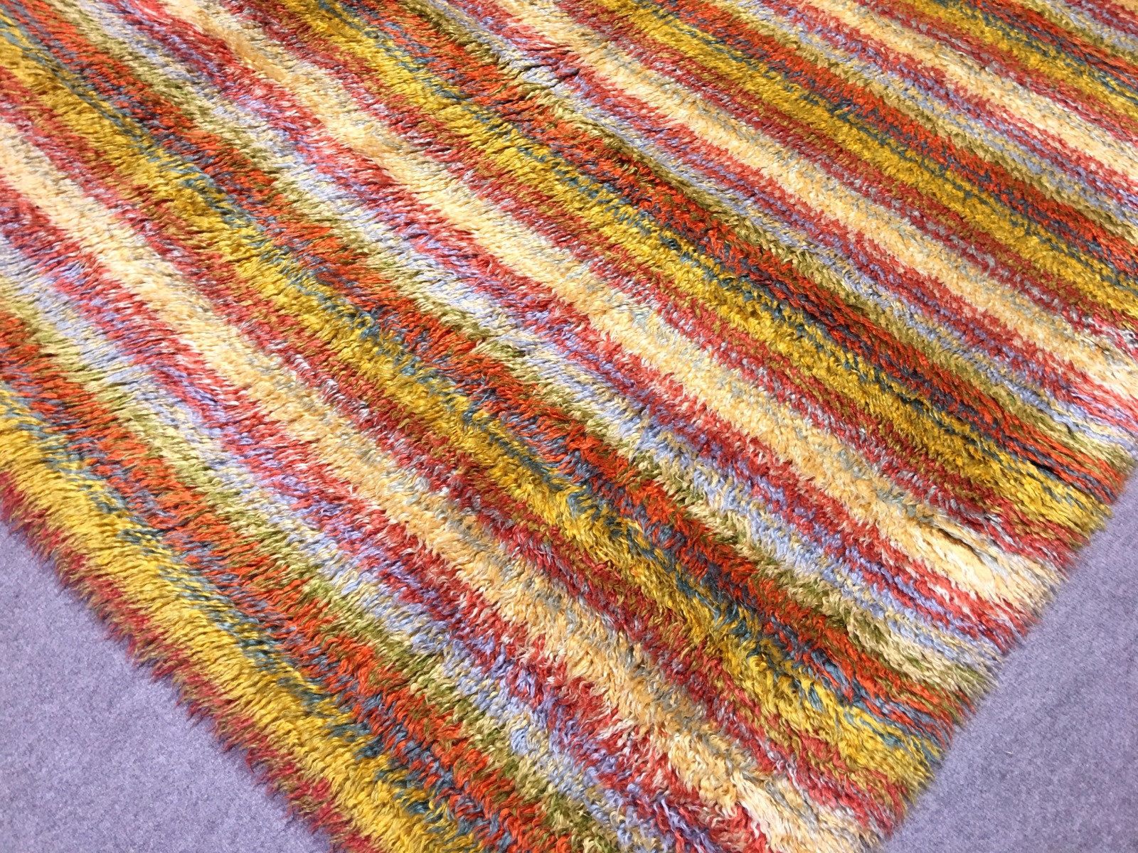 Mohair Rug Turkey 7.9 X 5.6 Ft / 240 X 170 Cm Oushak Long Pile Cosey Shag Super Soft Carpet photo Textiles