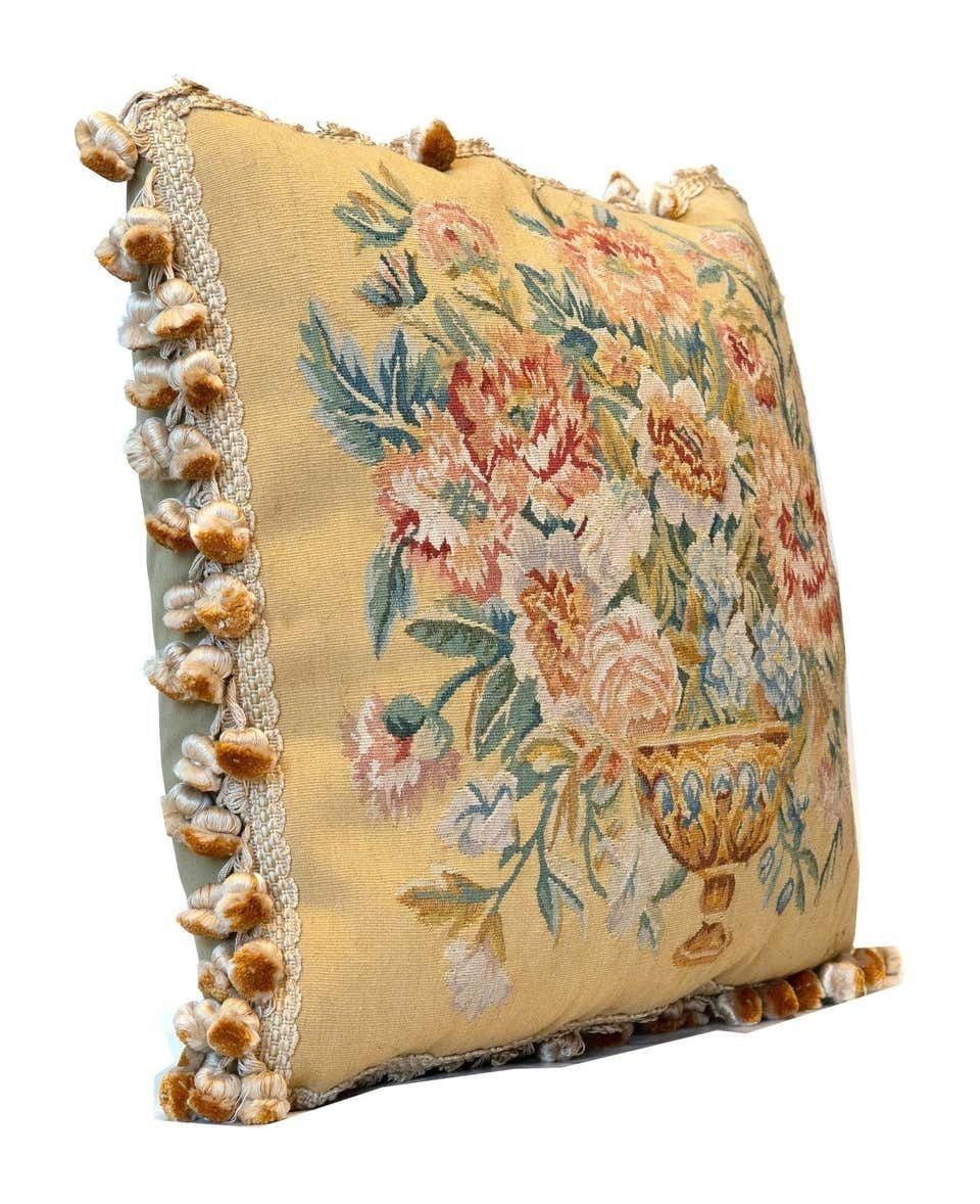 Rare Decorative Pillows, Elegant French Style Aubusson The Pillow Cushion Covers photo furniture
