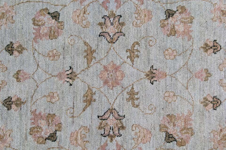 Handwoven Afghan Oriental Green Carpet Runner, Traditional Wool Runner Rug  89x290cm photo Textiles