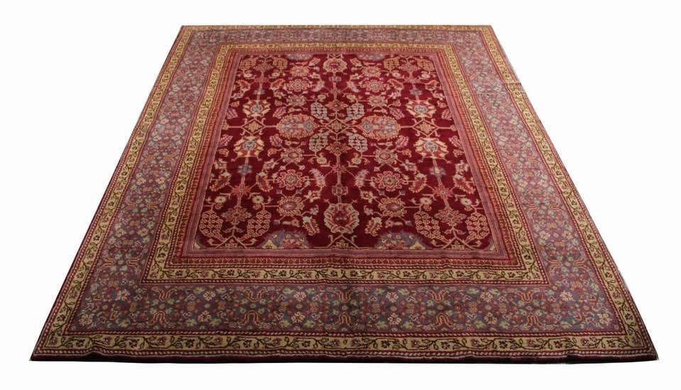 Rare Antique Rugs, English Axminster Deco Large Rug For Sale 300x360cm photo furniture