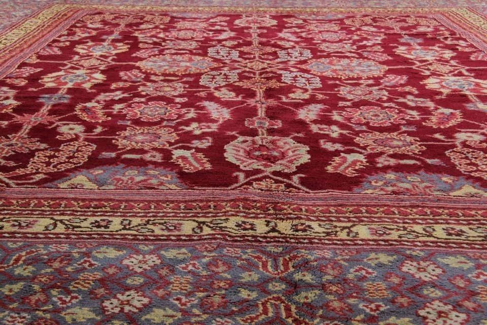 Rare Antique Rugs, English Axminster Deco Large Rug For Sale 300x360cm photo Textiles