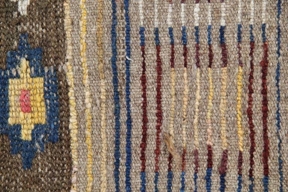 Handmade Moroccan Rugs Striped Runner Shaggy Rugs, Pink And Red Primitive Carpet For Sale photo Textiles