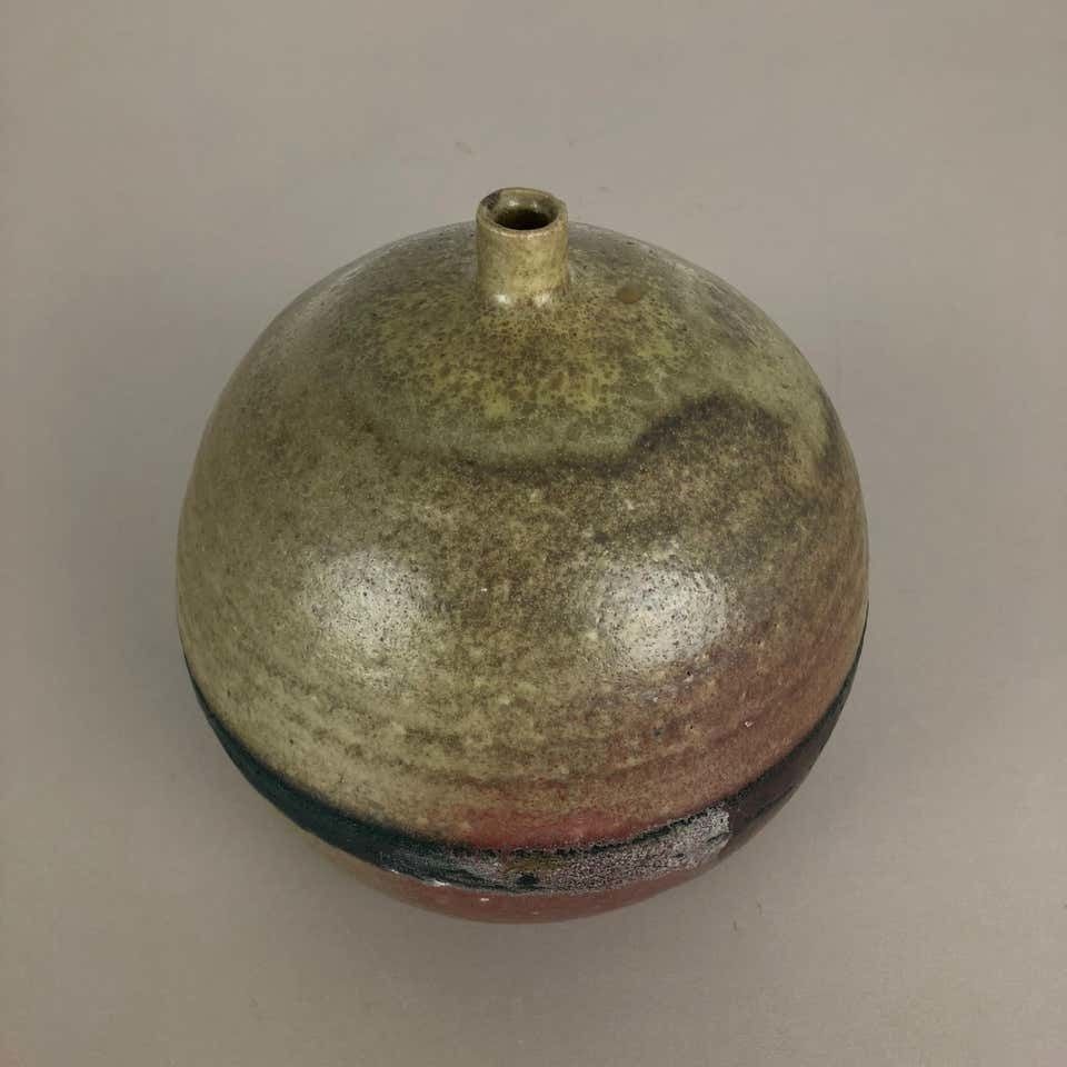 Original 1960 Ceramic Studio Pottery Vase By Piet Knepper For Mobach Netherlands photo vinterior