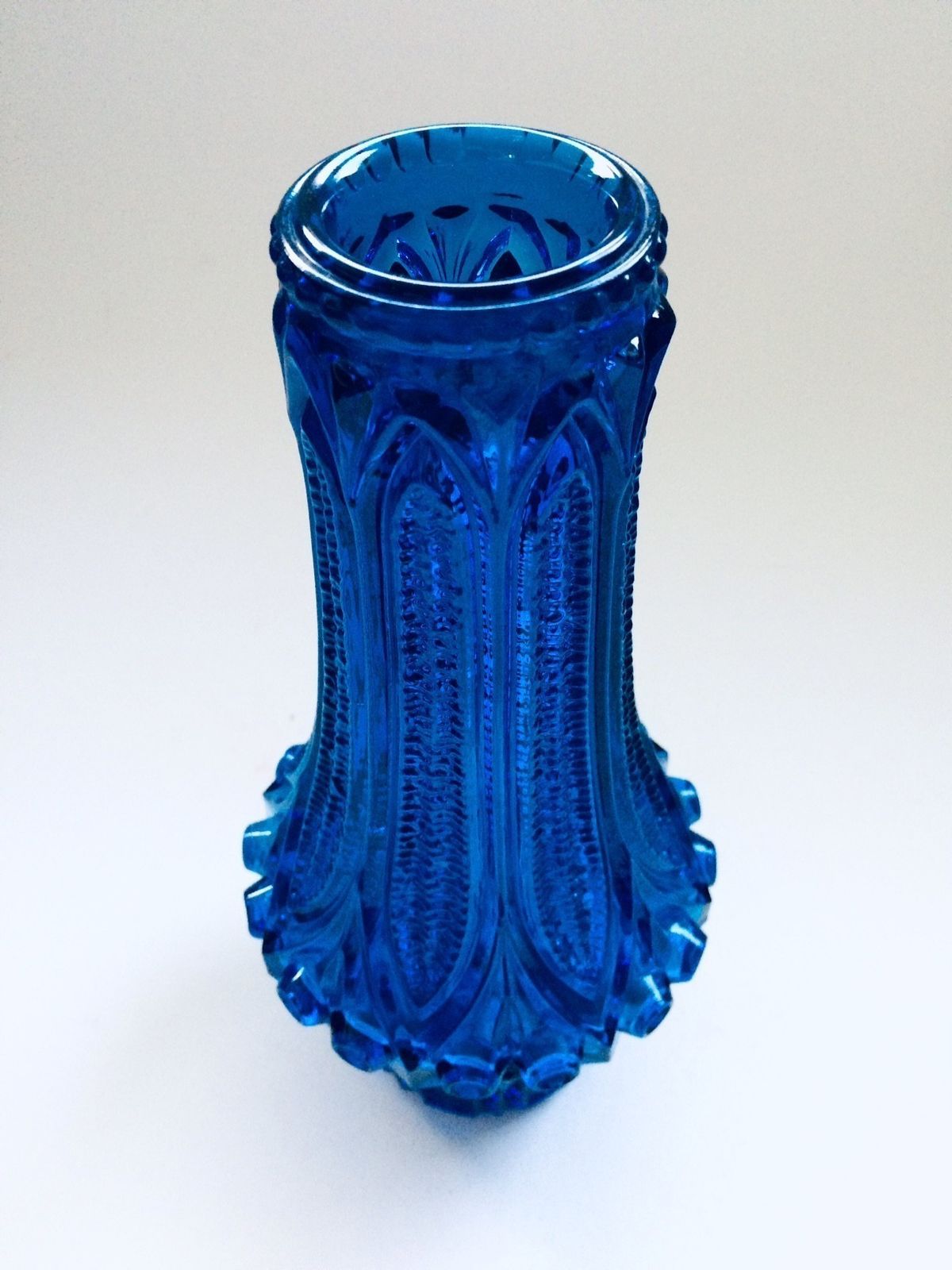 Scandinavian Design Blue Art Glass Vase, Finland 1960s photo buy