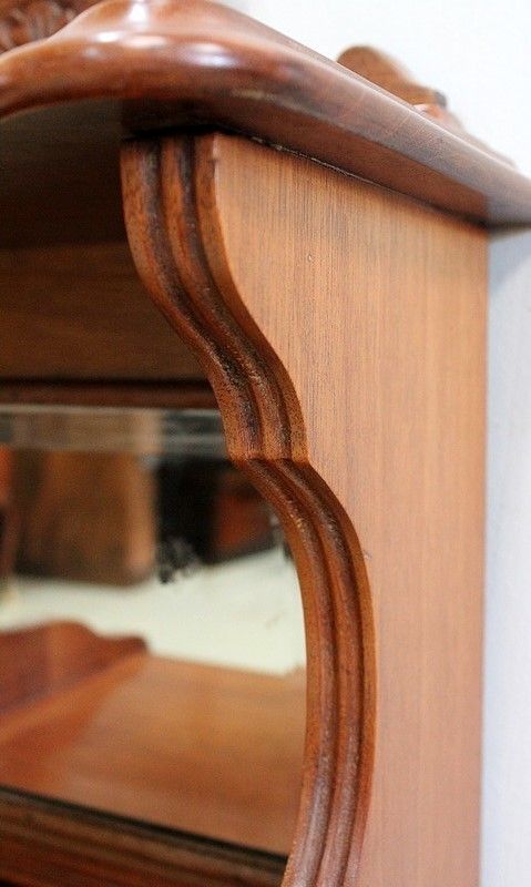 Furniture Coal Reserve Cabinet, English, Solid Mahogany   Late 19th Century photo