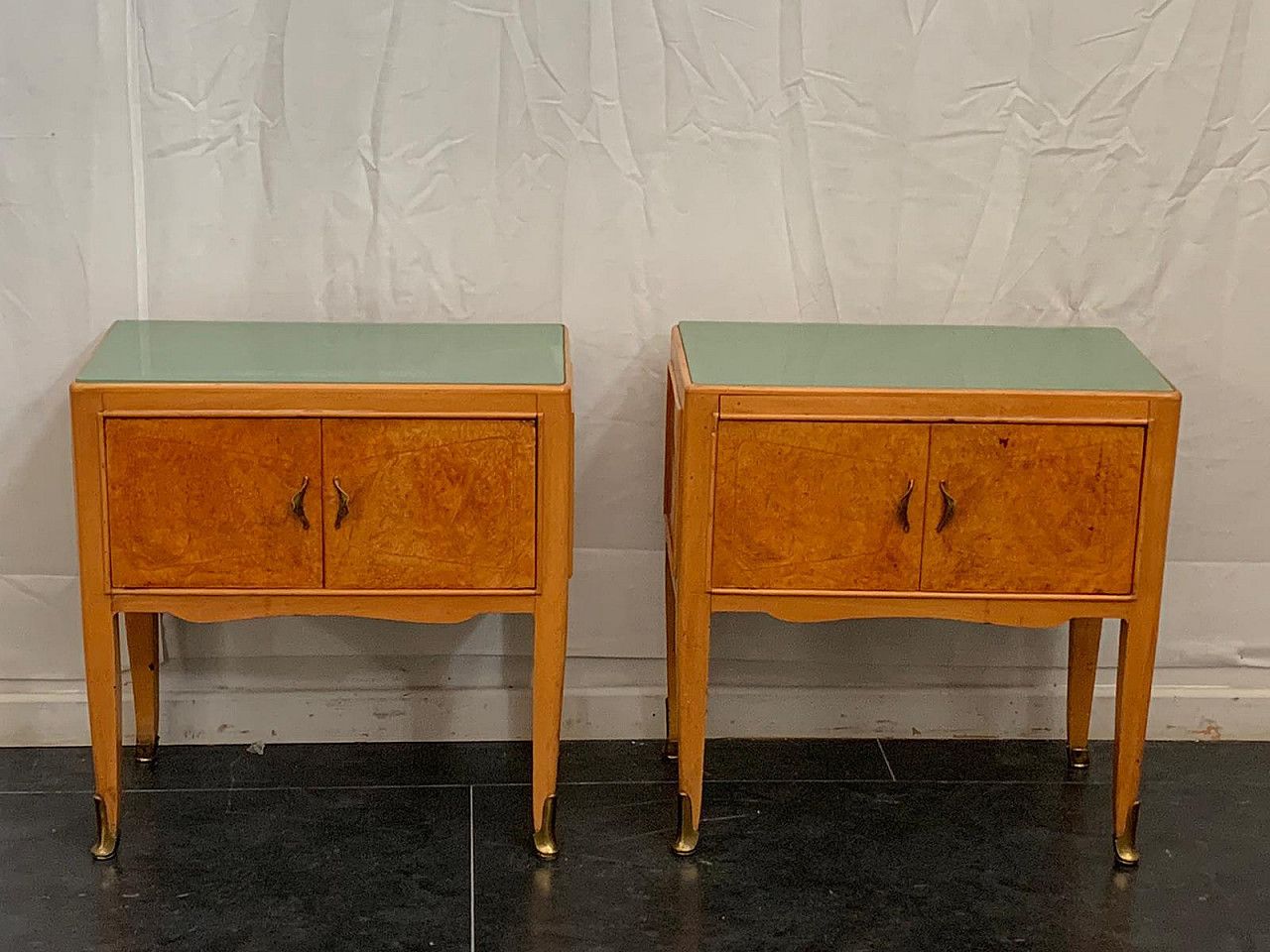 Chest Of Drawers And Pair Of Nightstands By Saffa Milano, 1950s photo vintage