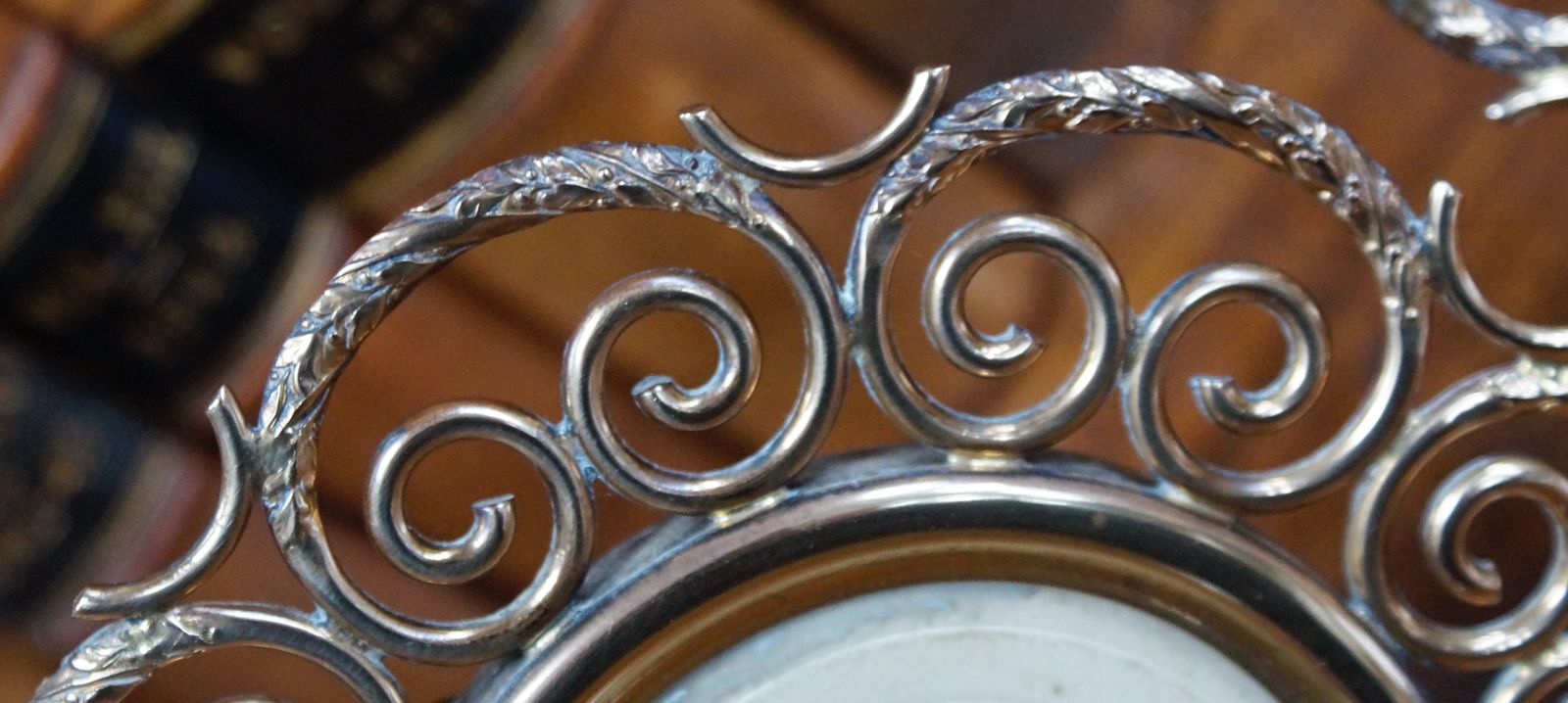 Pair Of Victorian English Brass Ring Photos Frames photo for sale