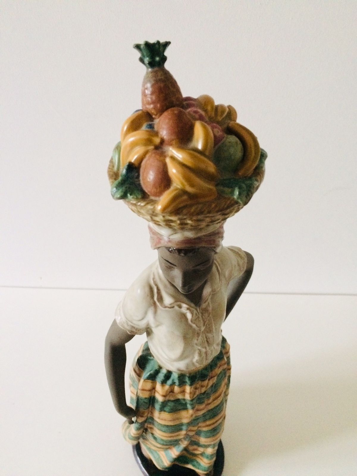 465.0 Llardo Nao Antillana N° 406 Lady With Fruit Large Statue, Spain 1984 photo