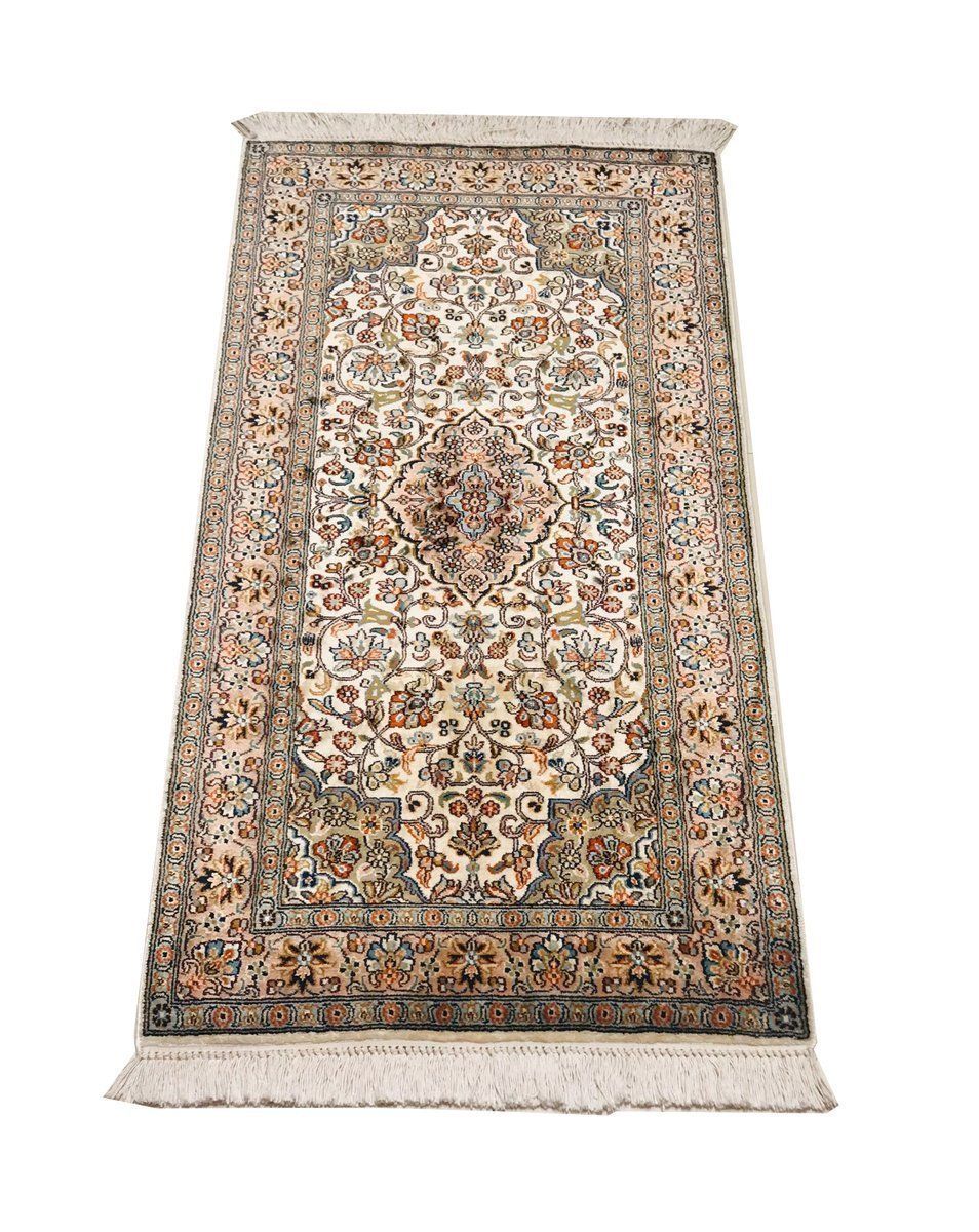 Indian Hand Knotted Silk Carpets, 1970s, Set Of 2 photo furniture