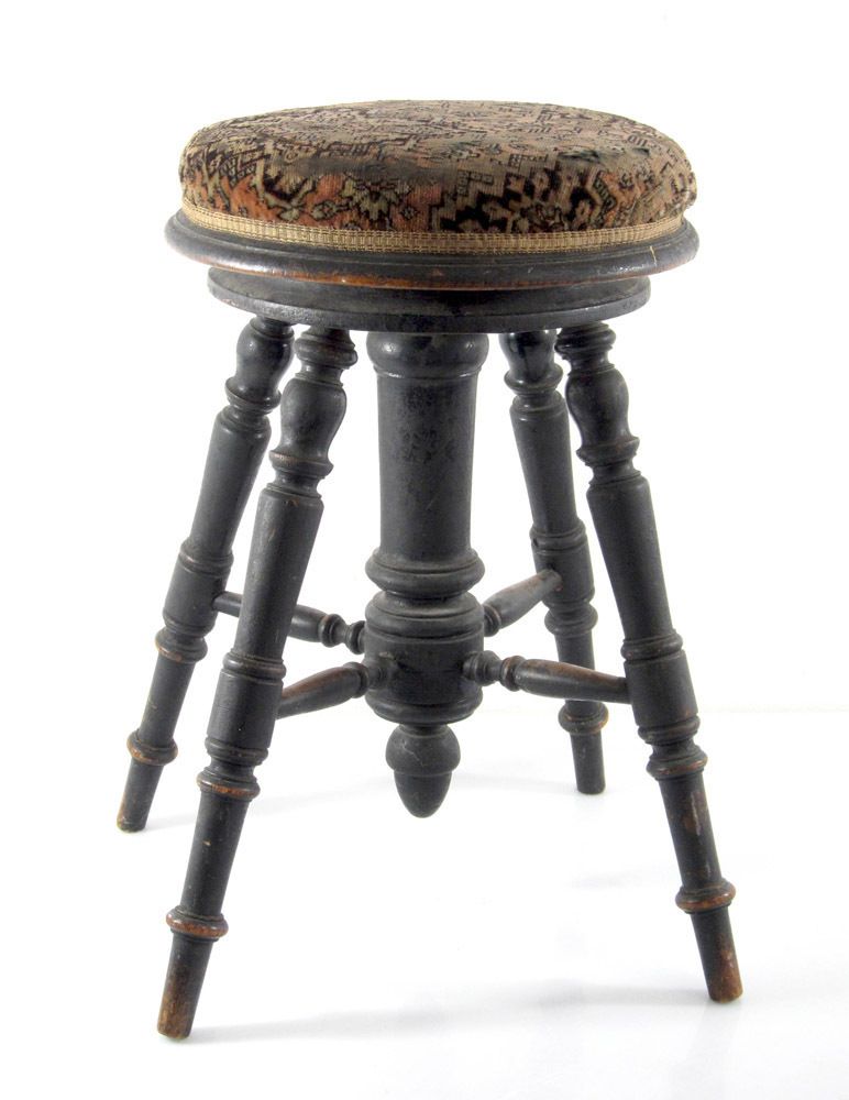 Antieke Nederlandse Verstelbare Pianokruk photo furniture