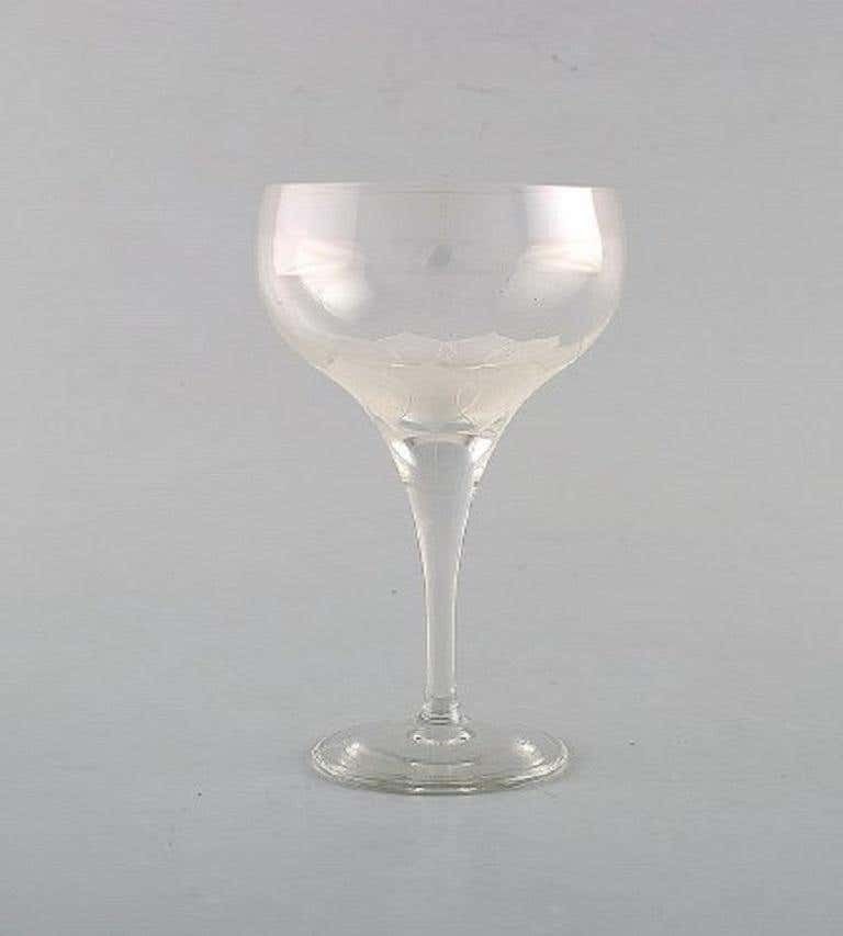 Bjørn Wiinblad '1918 2006' For Rosenthal, Four "Lotus" Glasses, 1980s photo furniture