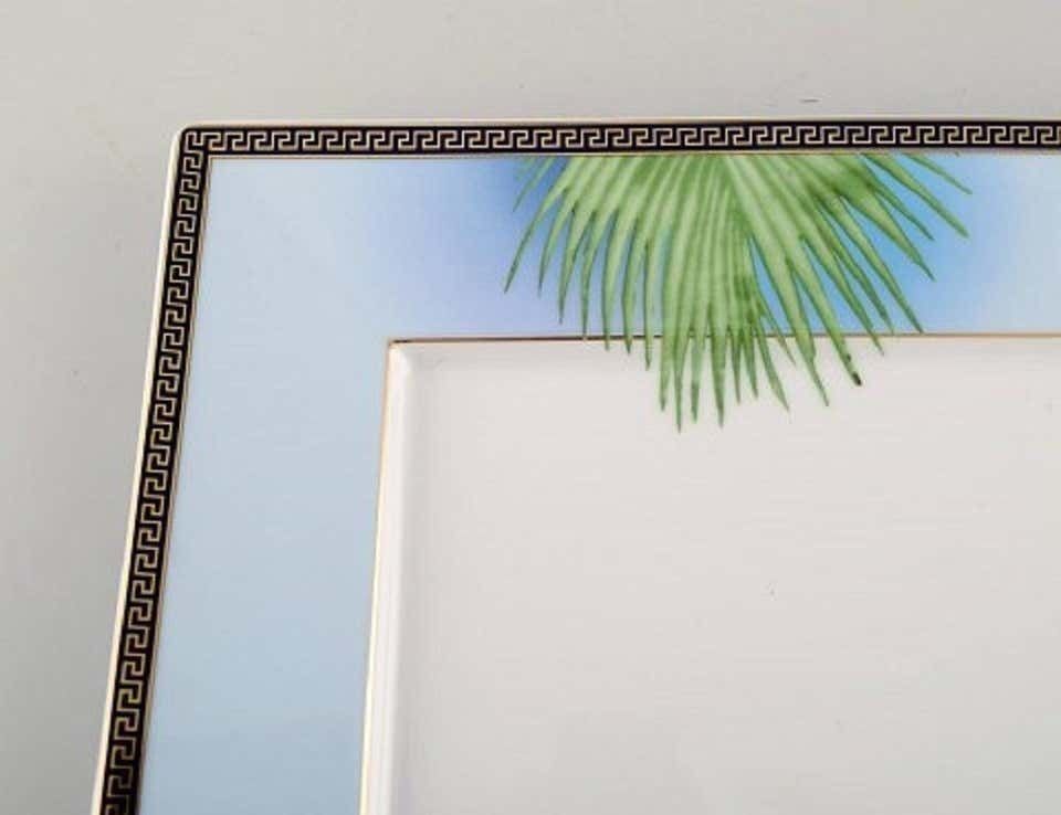 Gianni Versace For Rosenthal, Large "Jungle" Porcelain Cover Plate / Dish photo Home Decor
