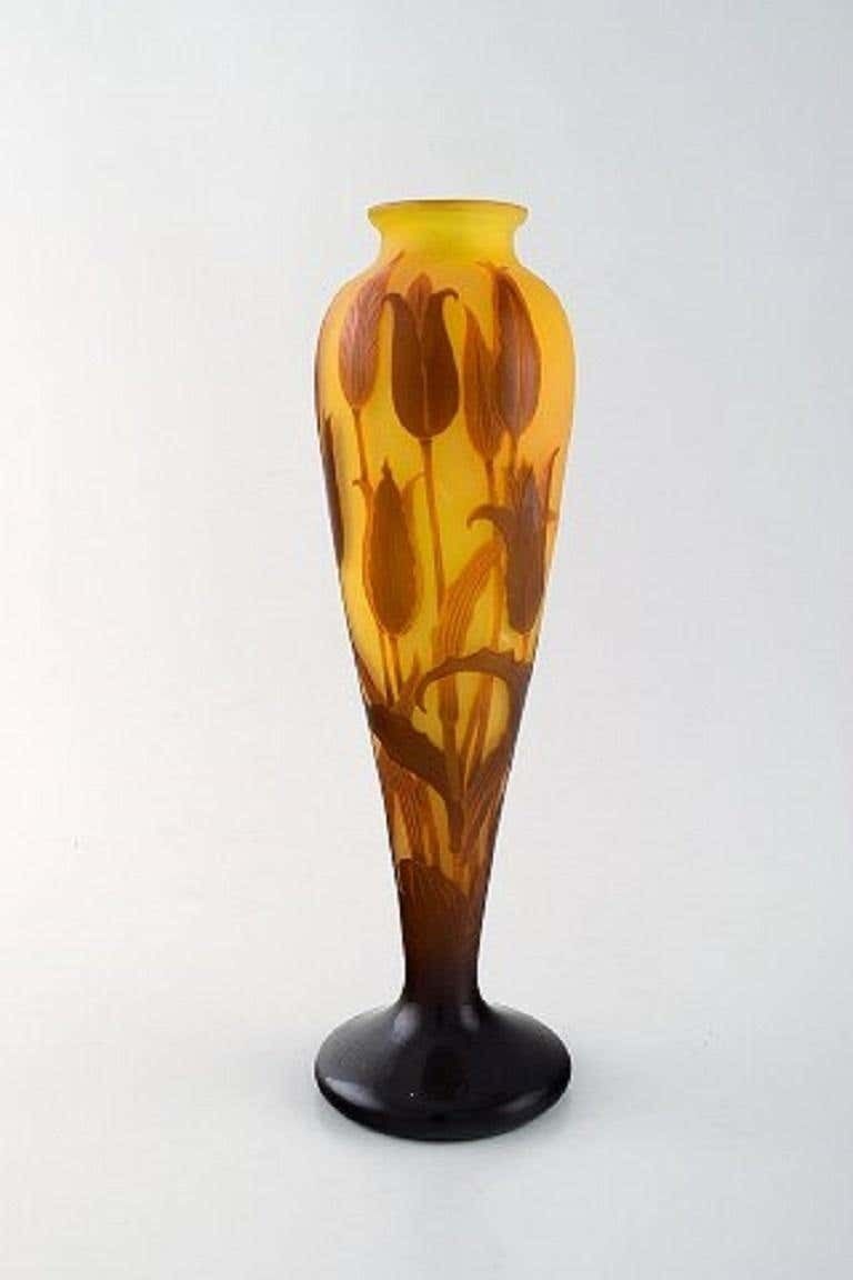 Paul Nicolas / Nancy For D'argental, France, Large Art Nouveau Vase photo furniture