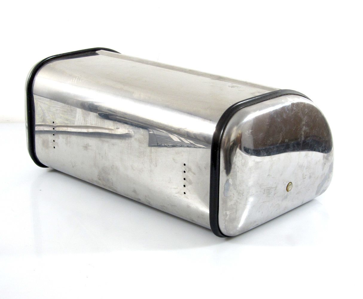 Vintage Brabantia Sixties Stainless Steel Bread Bin photo Home Decor